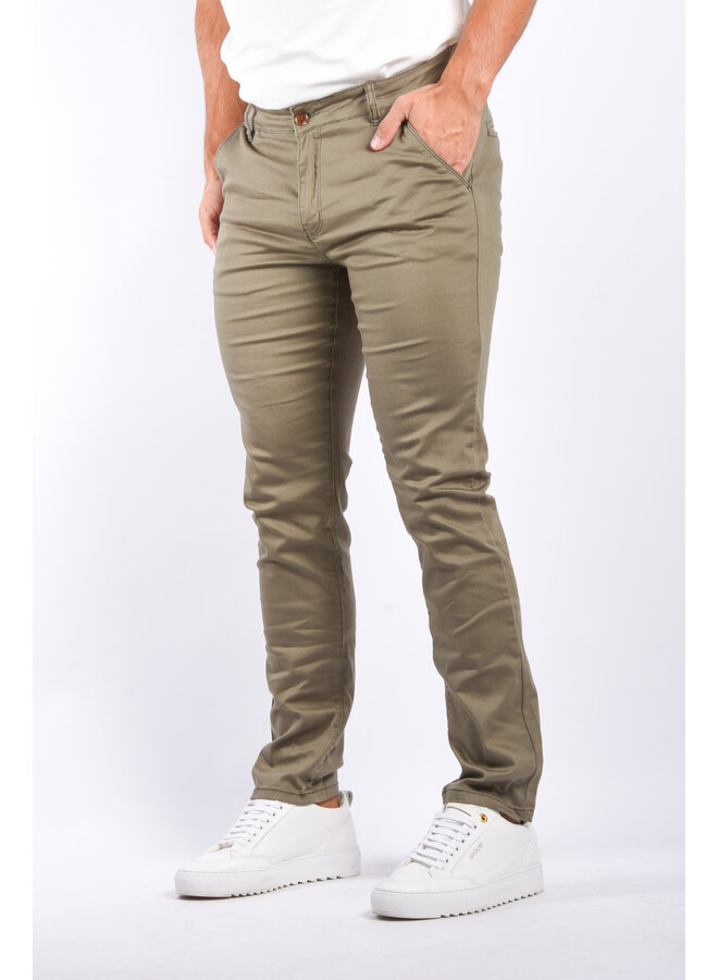 Premium Chino Trousers “Jaho” Khaki Green
