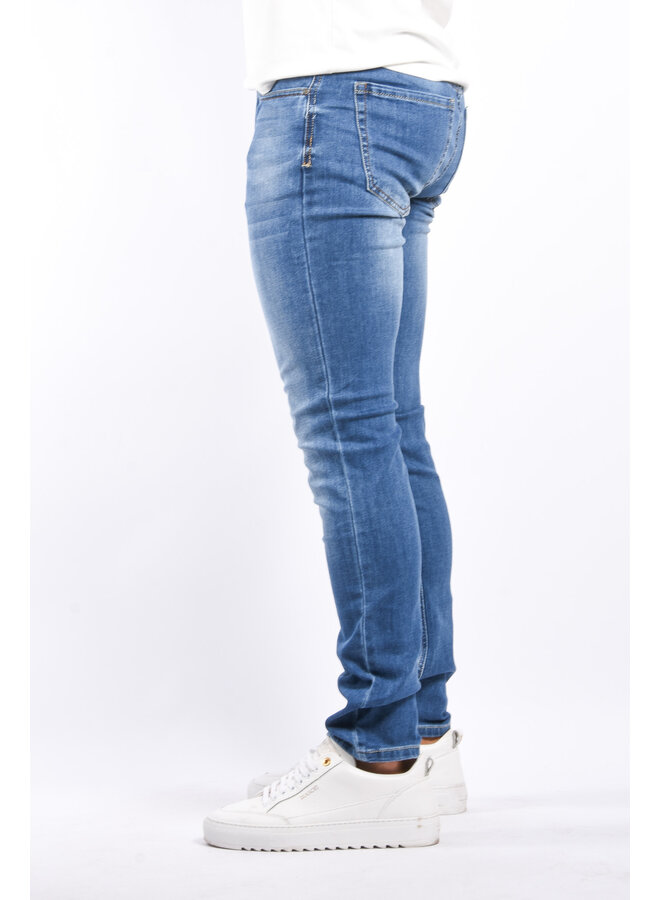 Slim Fit Stretch Jeans “Nick” Basic Blue