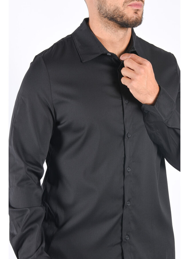 Premium Mercerised Blouse Black