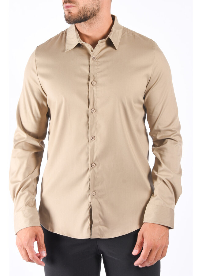 Premium Mercerised Blouse  Beige