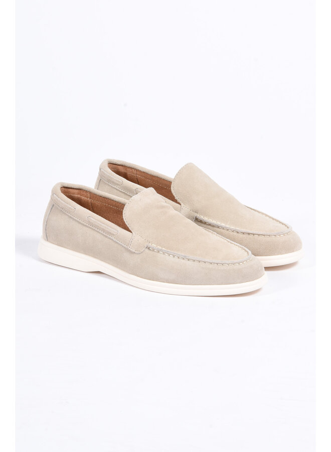Premium Loafers “Santino” Light Beige Suede