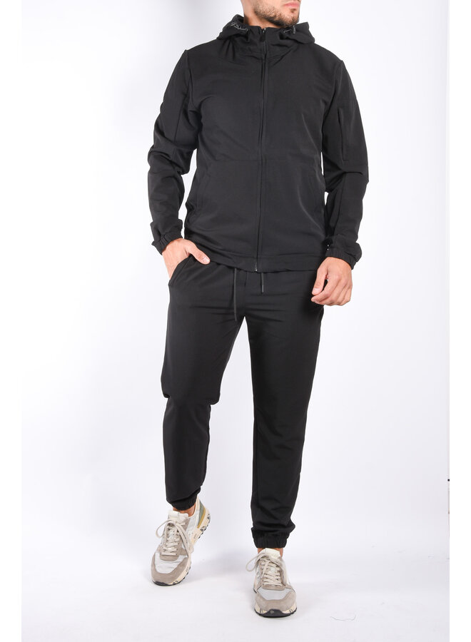Premium Dynamic Stretch Tracksuit Black