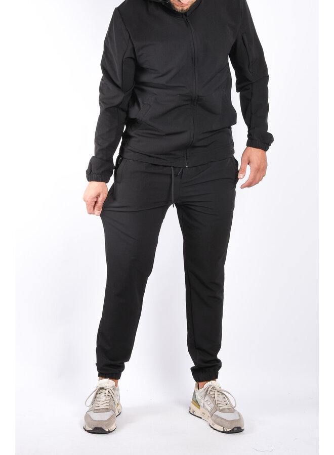 Premium Dynamic Stretch Tracksuit Black