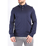 Premium Mercerised Long Sleeve Polo “Toni” Deep Blue