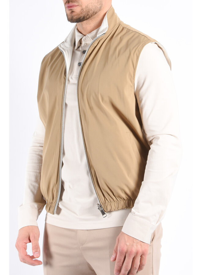 Premium Reversible Bodywarmer "Varallo" Sand / Light Beige