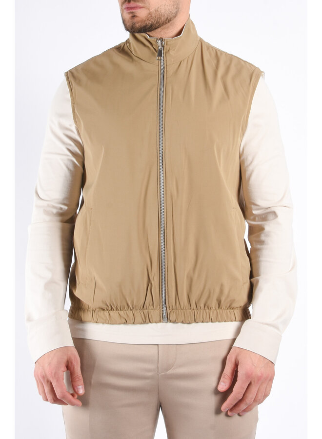 Premium Reversible Bodywarmer "Varallo" Sand / Light Beige