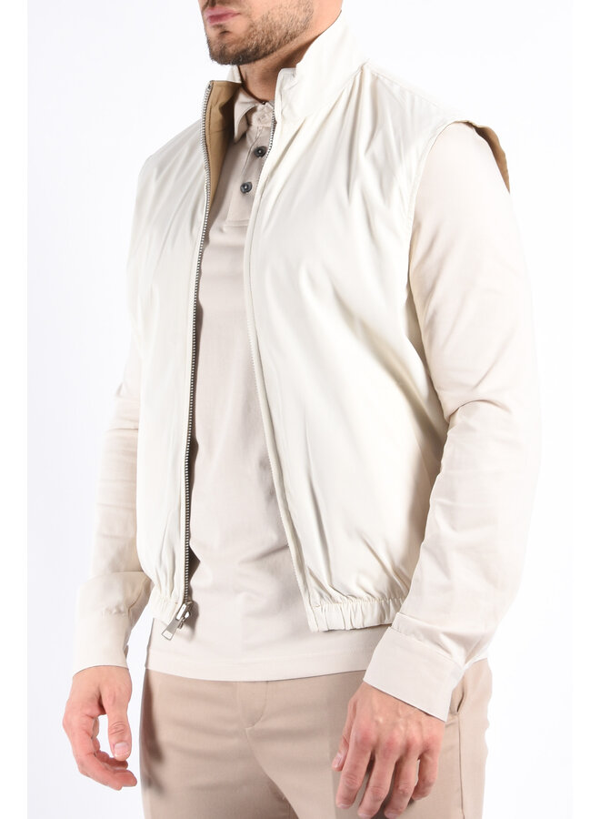 Premium Reversible Bodywarmer "Varallo" Sand / Light Beige