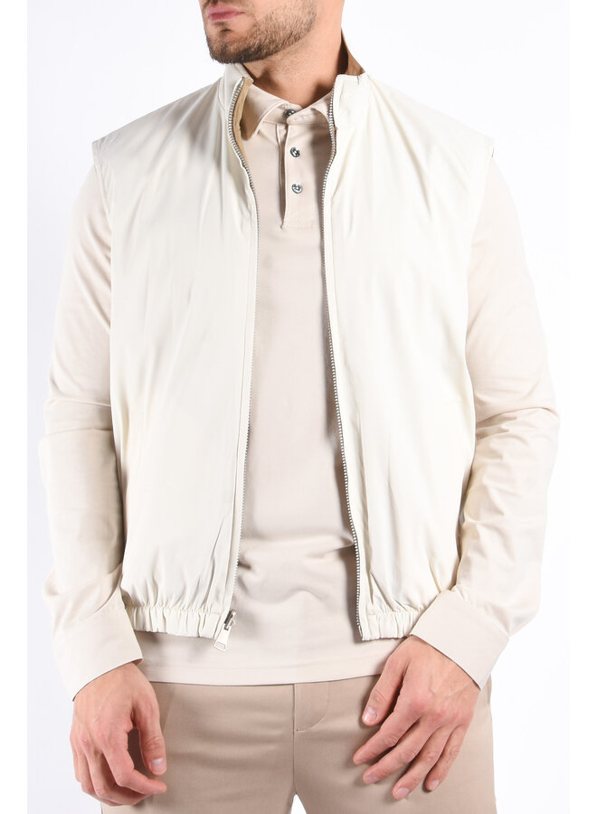 Premium Reversible Bodywarmer "Varallo" Sand / Light Beige
