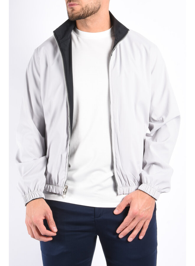 Premium Reversible Jacket "Vazio" Deep Blue / Light Grey