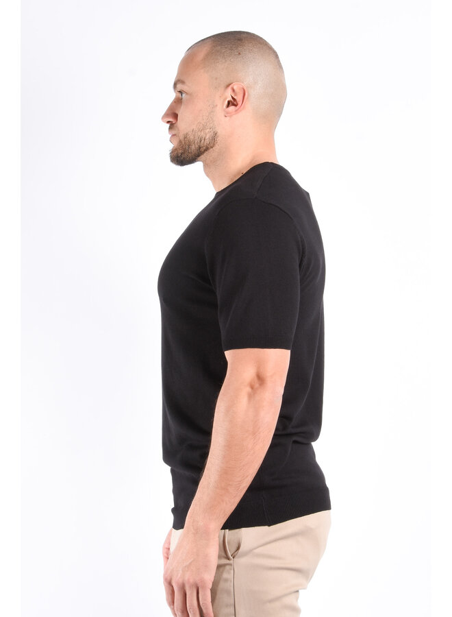 Premium Knit T-Shirt “Rafael” Black