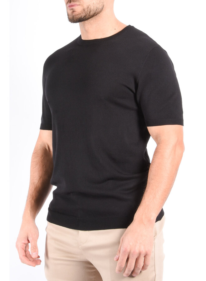 Premium Knit T-Shirt “Rafael” Black