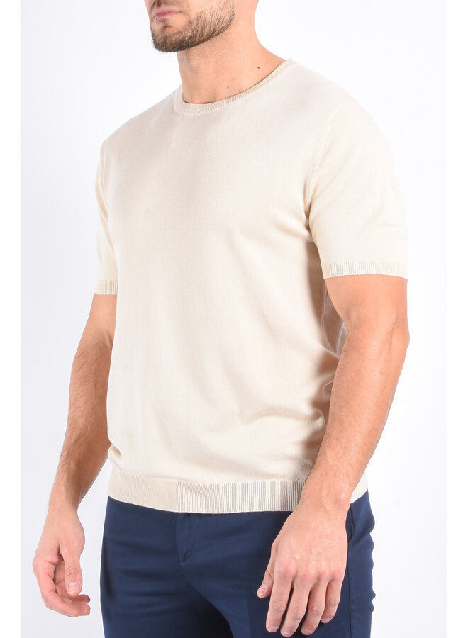 Premium Knit T-Shirt “Rafael” Beige