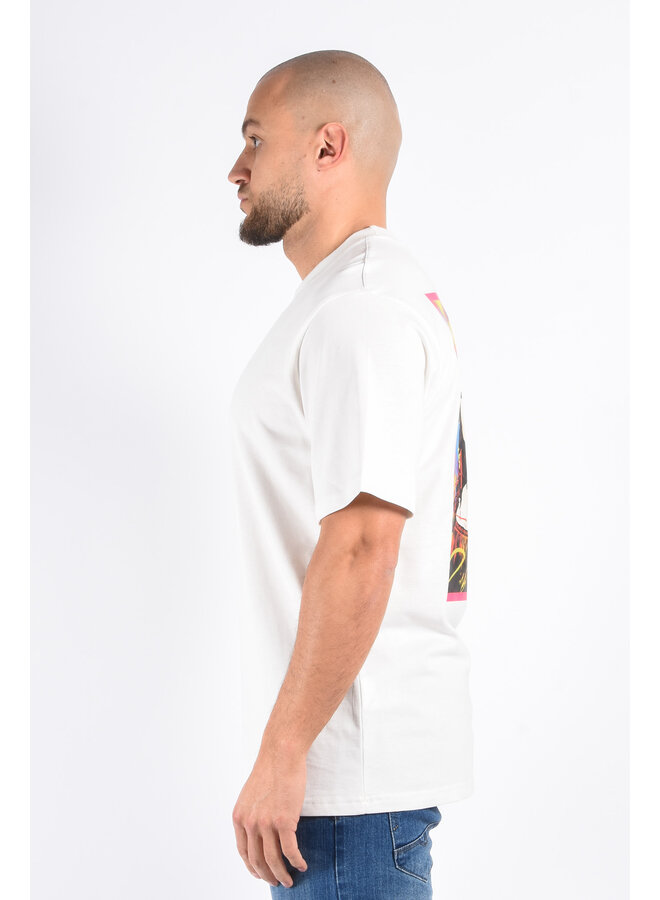 F8161 Oversized T-shirt “Art” White