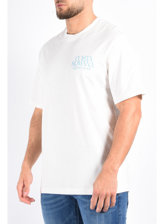 Oversized T-shirt “Costa Romana” White