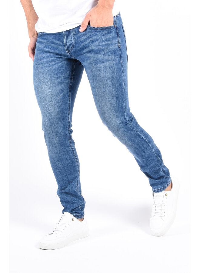 Slim Fit Stretch Jeans “Max” Basic Blue