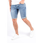 Slim Fit Stretch Jeans Shorts “Aiden” Blue Washed