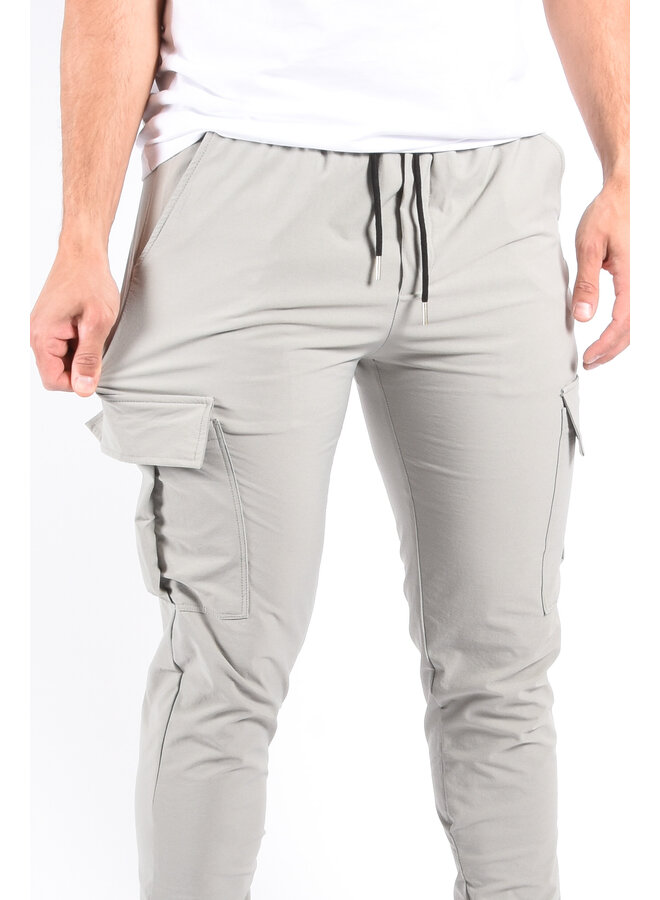 Dynamic Stretch Cargo Pants “Nova” Pastel Grey