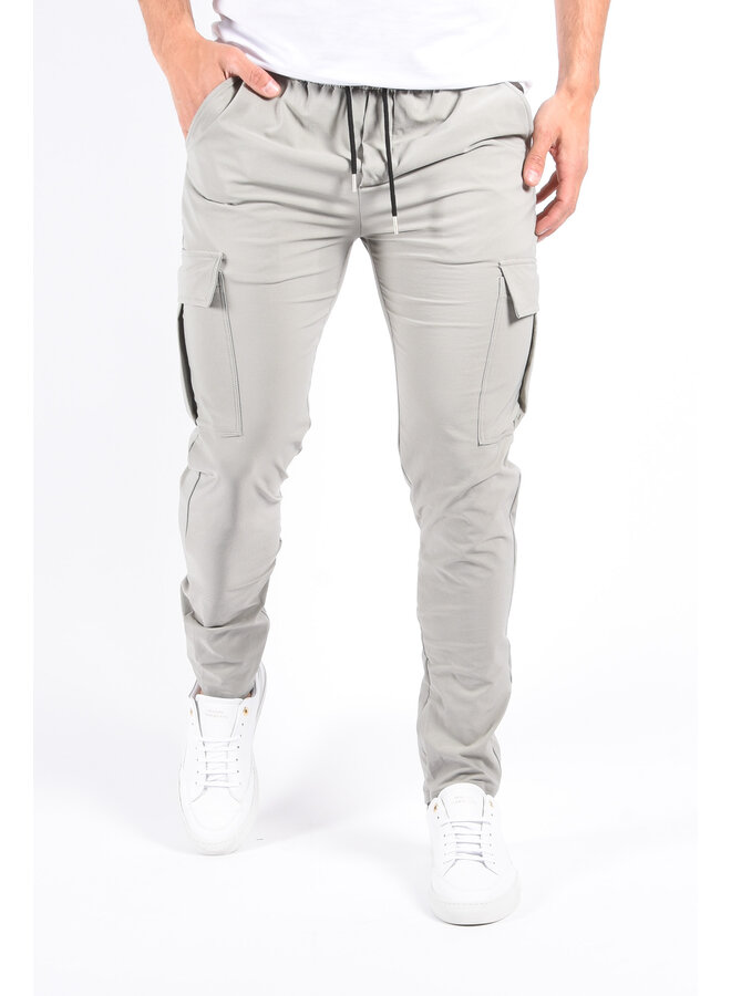 Dynamic Stretch Cargo Pants “Nova” Pastel Grey