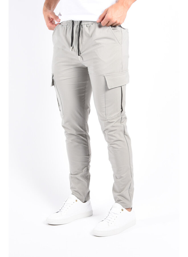 Dynamic Stretch Cargo Pants “Nova” Pastel Grey