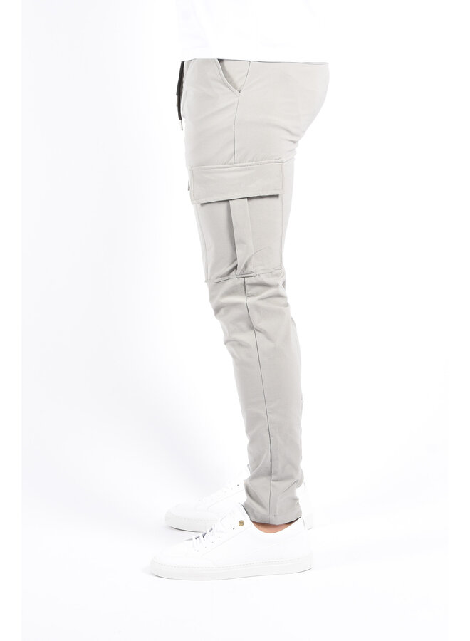 Dynamic Stretch Cargo Pants “Nova” Pastel Grey