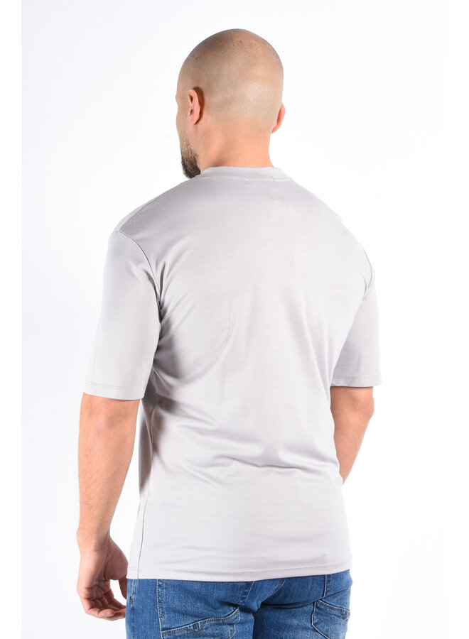 Mercerised Luxe T-shirt Pearl Grey