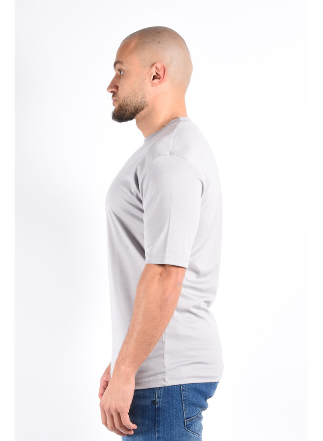 Mercerised Luxe T-shirt Pearl Grey