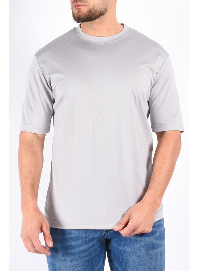Mercerised Luxe T-shirt Pearl Grey