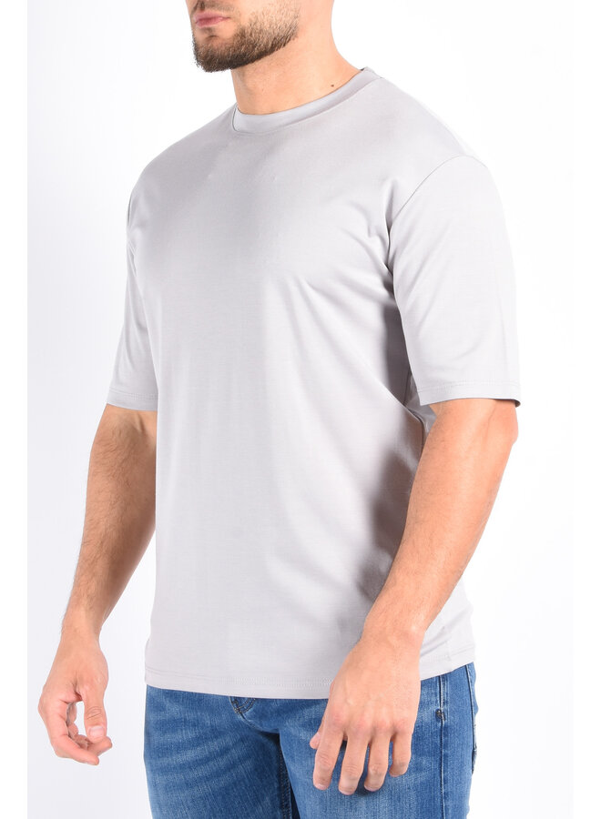 Mercerised Luxe T-shirt Pearl Grey