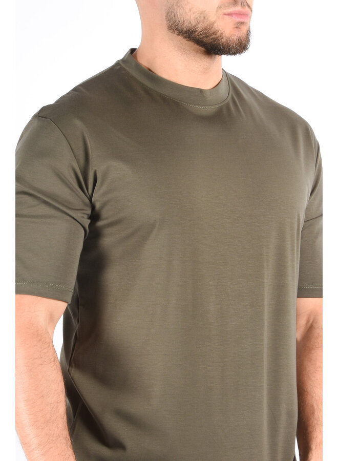 Mercerised Luxe T-shirt Deep Green