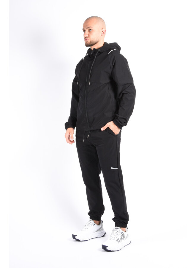 Premium Dynamic Stretch Tracksuit “Vanish” Black
