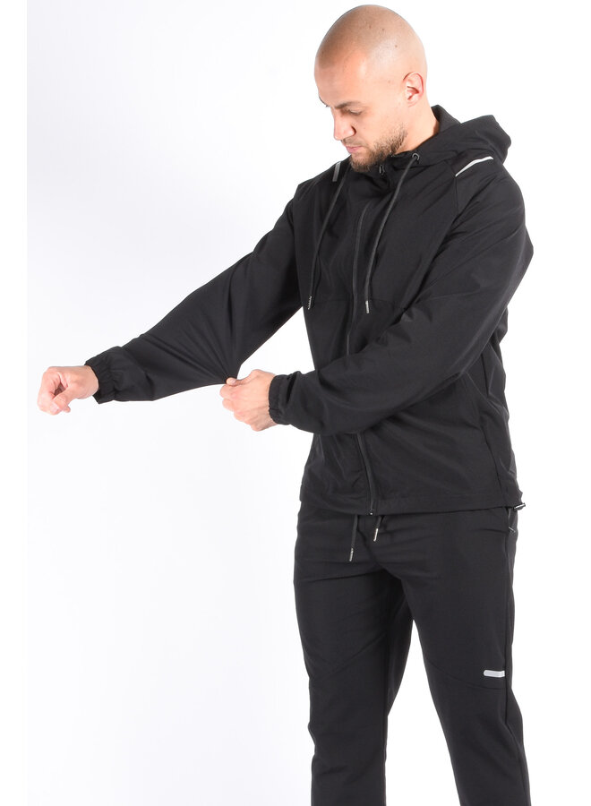 Premium Dynamic Stretch Tracksuit “Vanish” Black