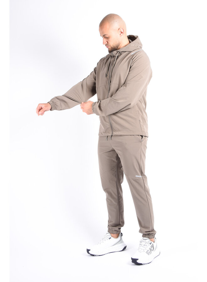 Premium Dynamic Stretch Tracksuit “Vanish” Brown