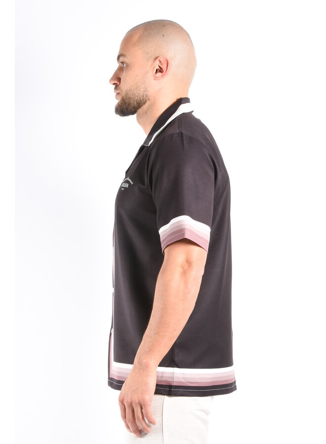 Limited Edition Summer Shirt “Atelier” Black / Sunset Fade