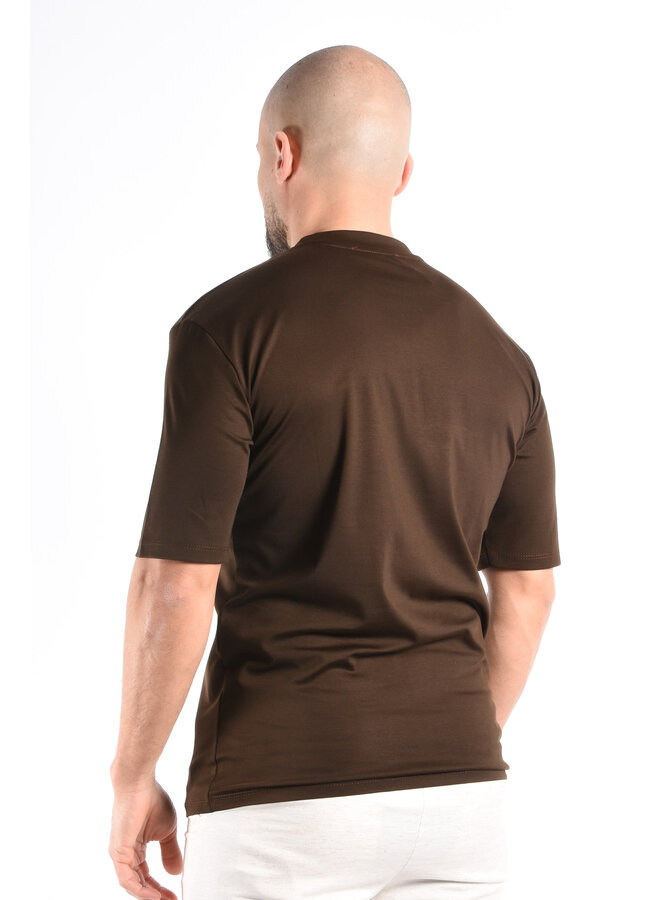 Mercerised Luxe T-shirt Deep Brown