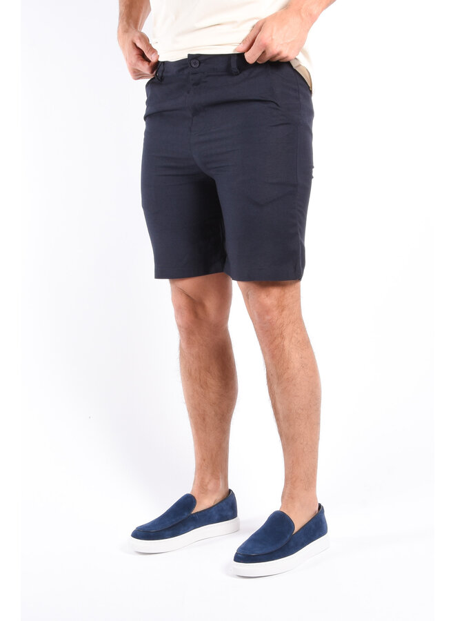 Premium Linnen Shorts “Azzaro” Navy Blue