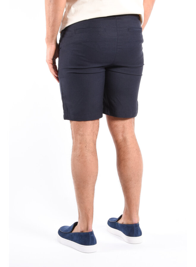 Premium Linnen Shorts “Azzaro” Navy Blue
