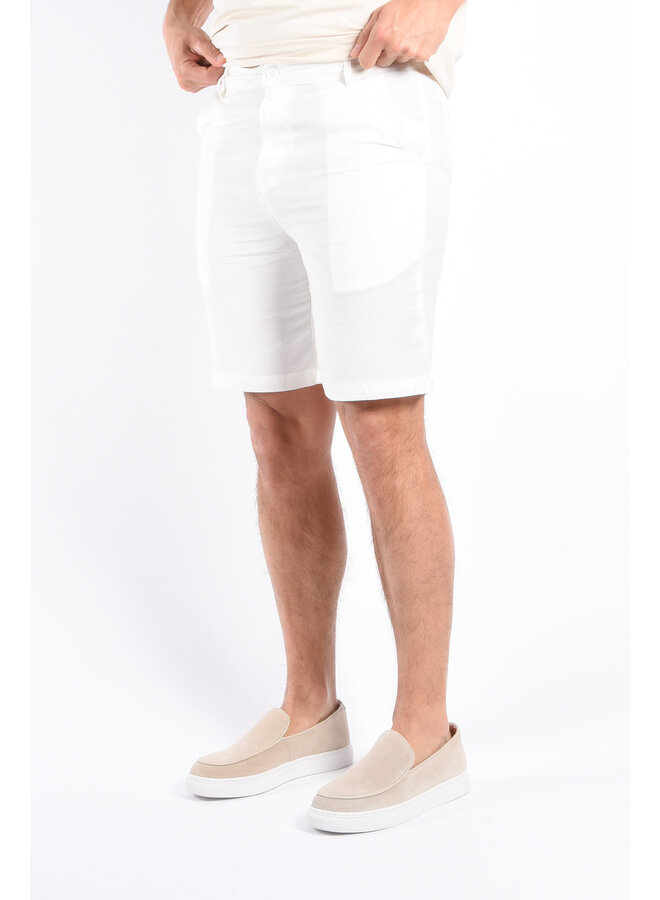 Premium Linnen Shorts “Azzaro" White