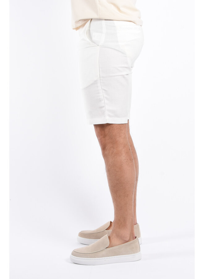 Premium Linnen Shorts “Azzaro" White