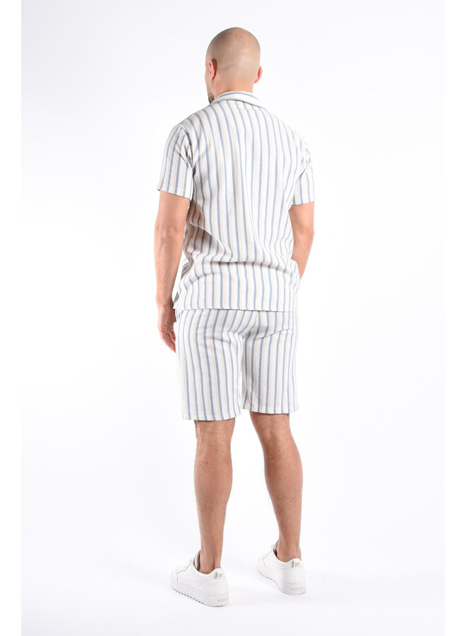 Linnen Summer Set “Tosca” Beige / Light Blue