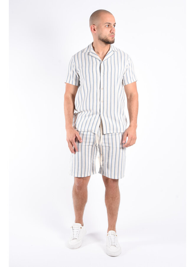 Linnen Summer Set “Tosca” Beige / Light Blue