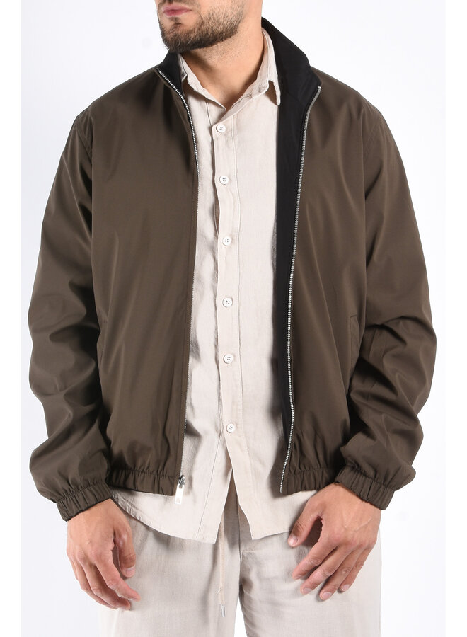 Premium Reversible Jacket "Vazio" Black / Deep Brown