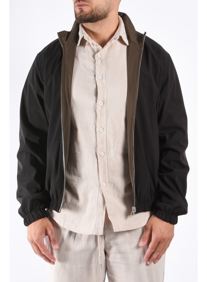 Premium Reversible Jacket "Vazio" Black / Deep Brown