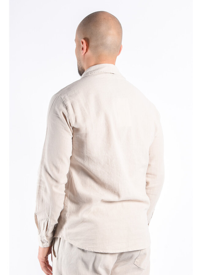 Premium Linnen Shirt "Terme" Beige