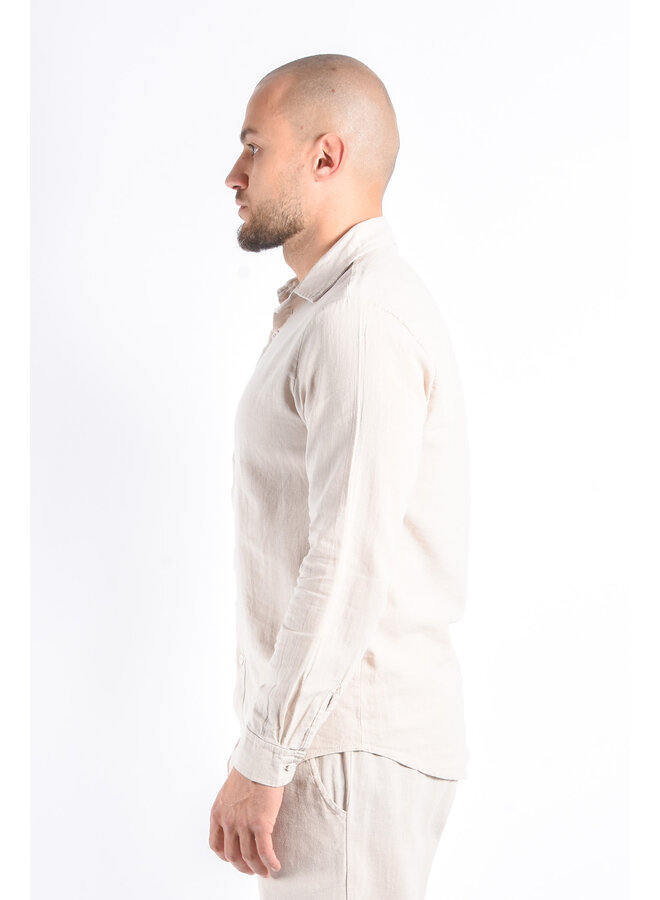 Premium Linnen Shirt "Terme" Beige
