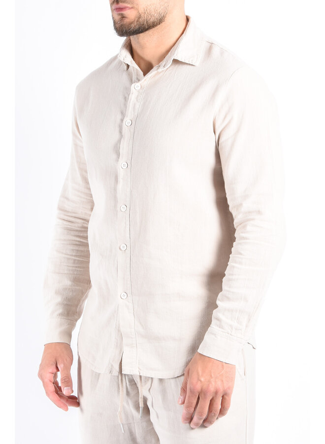Premium Linnen Shirt "Terme" Beige