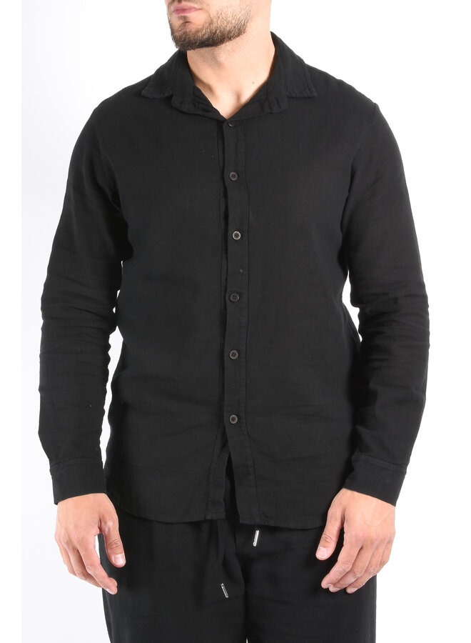 Premium Linnen Shirt "Terme" Black