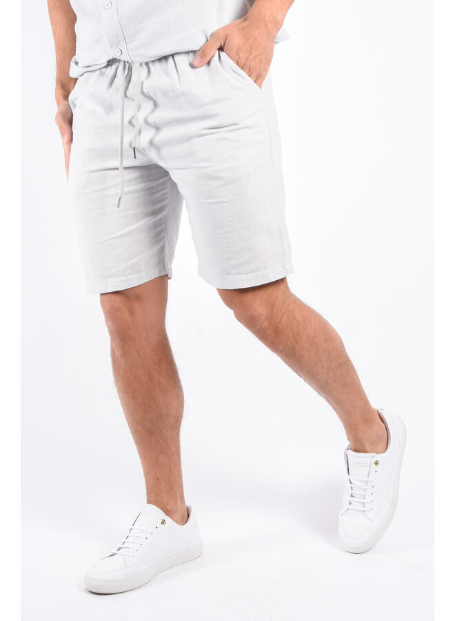 Premium Linnen Shorts "Nuoro" Light Grey