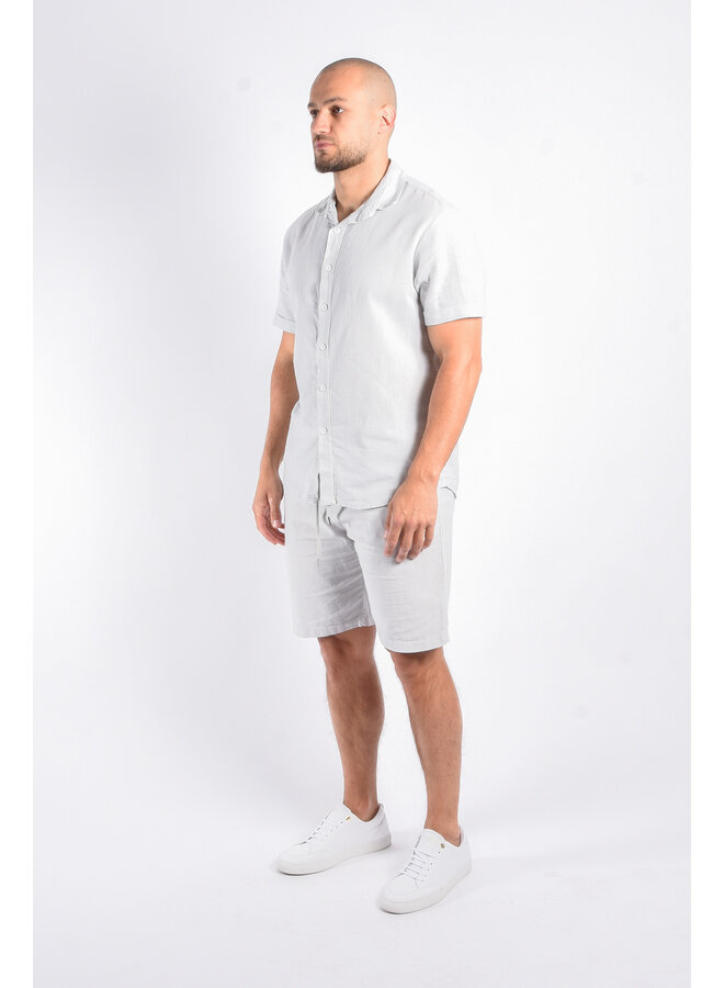 Premium Linnen Shorts "Nuoro" Light Grey