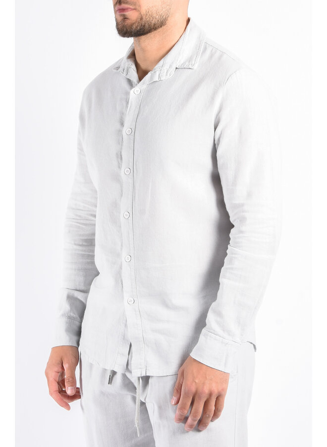 Premium Linnen Shirt "Terme" Light Grey