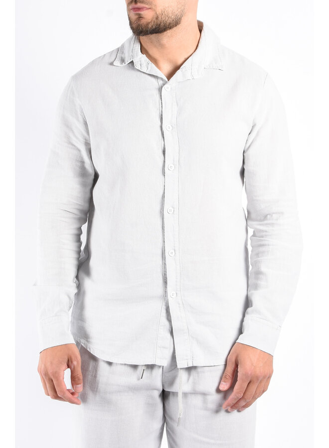 Premium Linnen Shirt "Terme" Light Grey